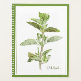FRESH OREGANO 8.5x11 Planner / Green