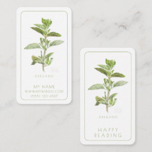 FRESH OREGANO Business Bookmarks - 3.5x2 Card 
