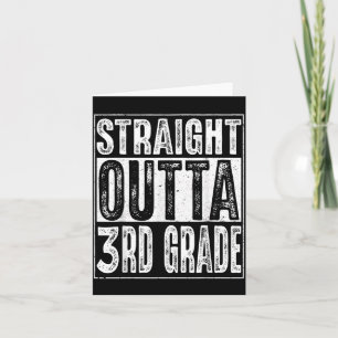 Fresh Out Of 3rd Grade Cl Of 2026 Third Graduation Card