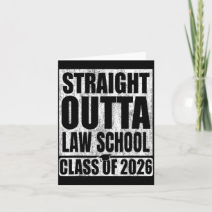 Fresh Out Of Law School Graduation Cl Of 2026 Card