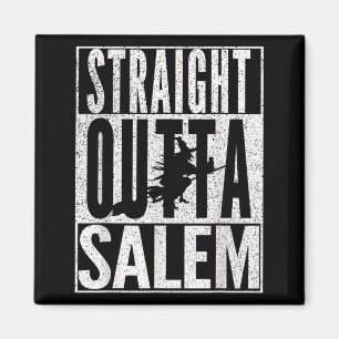 Fresh Out Of M Halloween Witch Black Cat Magnet