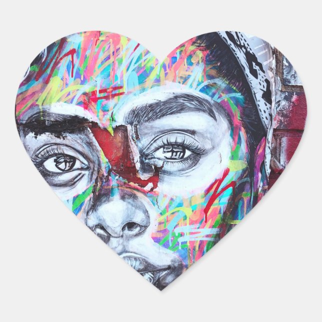 Fresh oxygen  heart sticker (Front)