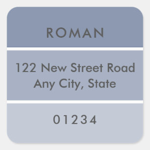 Fresh Paint Address Blue Paint Chip Label