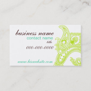 Fresh Paisley Business Card