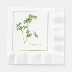 FRESH PARSLEY Coined Luncheon Paper Napkins