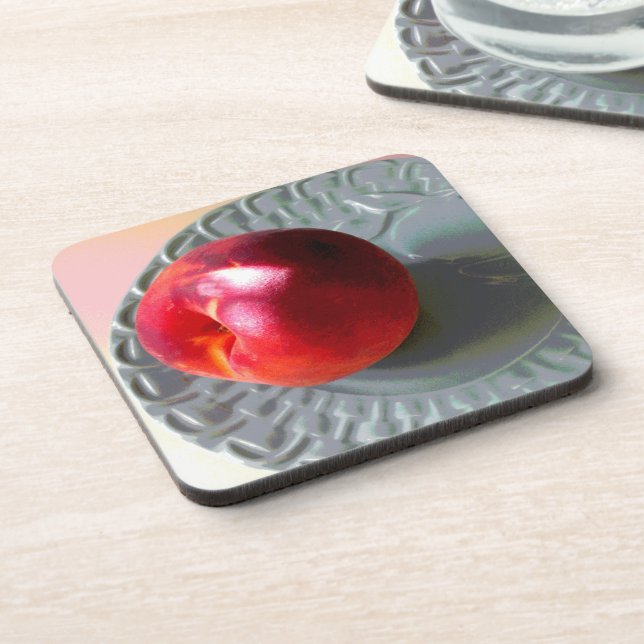 Fresh Peach in sunlight Coaster (Left Side)