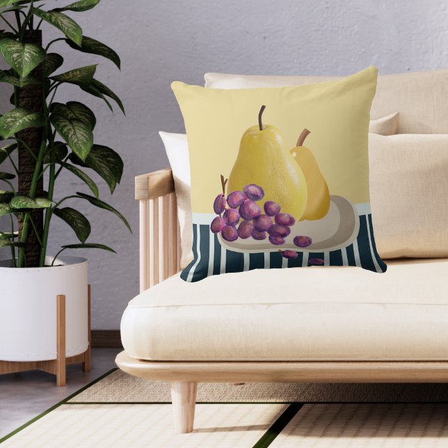 Fresh Pear | still life with modern twist  Cushion (Creator Uploaded)