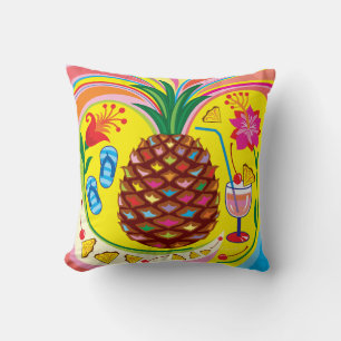 Fresh Pineapple Summer Hues Cushion