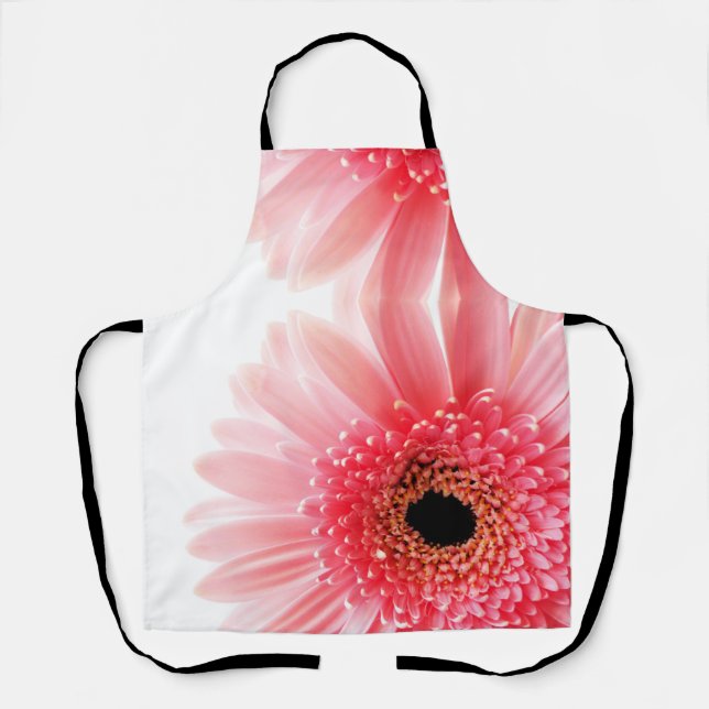 Fresh Pink Gerbera Daisy Photograph Apron (Front)