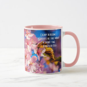 Fresh Pink Sakura Garland, Blue Sky Mug