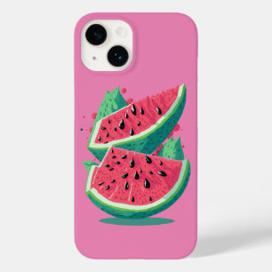 Fresh pink watermelon fruit Case-Mate iPhone 14 case