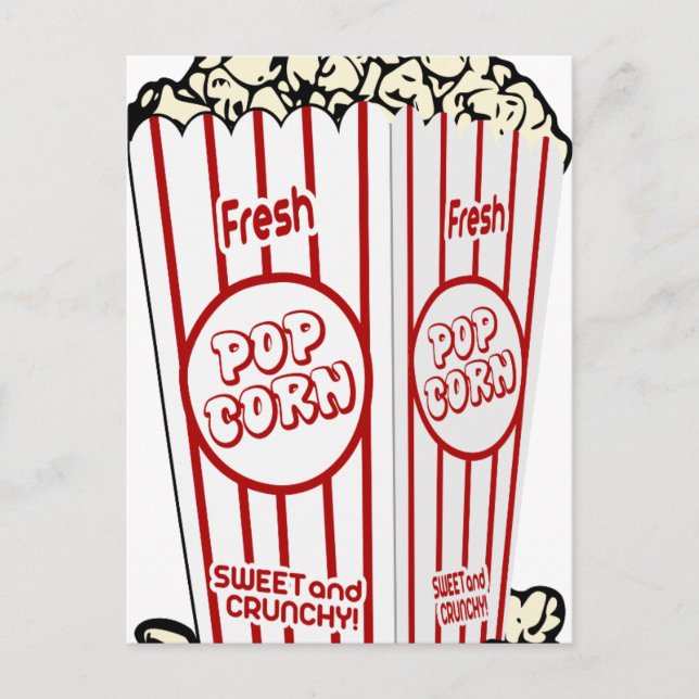 Fresh pop corn postcard (Front)