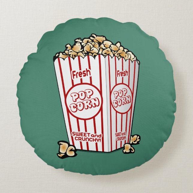 Fresh Popcorn Round Cushion (Front)
