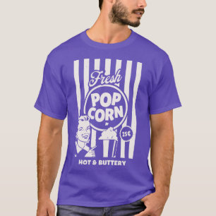 Fresh Popcorn Sign Costume for Halloween Funny Ret T-Shirt