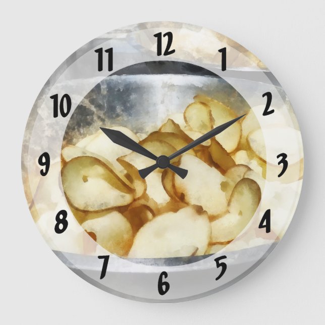 Fresh Potato Chips Large Clock (Front)