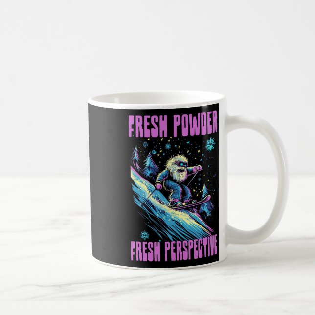 Fresh Powder Fresh Perspective  Coffee Mug (Right)