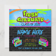 Fresh Prince 90s Boombox Class of 2025 Graduation