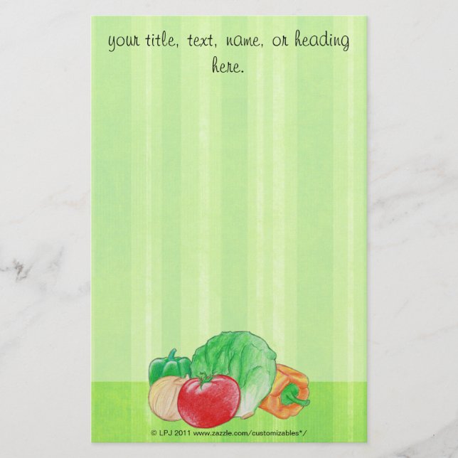 Fresh Produce Stationery (Front)