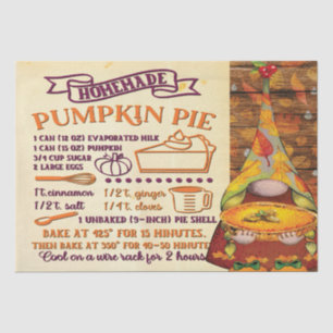 Fresh Pumpkin Pie Gnome Decoupage Tissue Paper