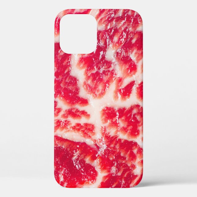 Fresh raw beef steak marbled meat texture close up Case-Mate iPhone case (Back)