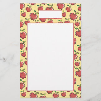 Fresh Red Apples Stationery