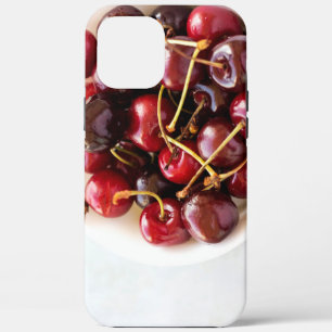 Fresh Red Cherries in a Bowl Photograph iPhone 12 Pro Max Case