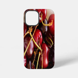 Fresh Red Cherries in a Bowl Photograph iPhone 12 Mini Case