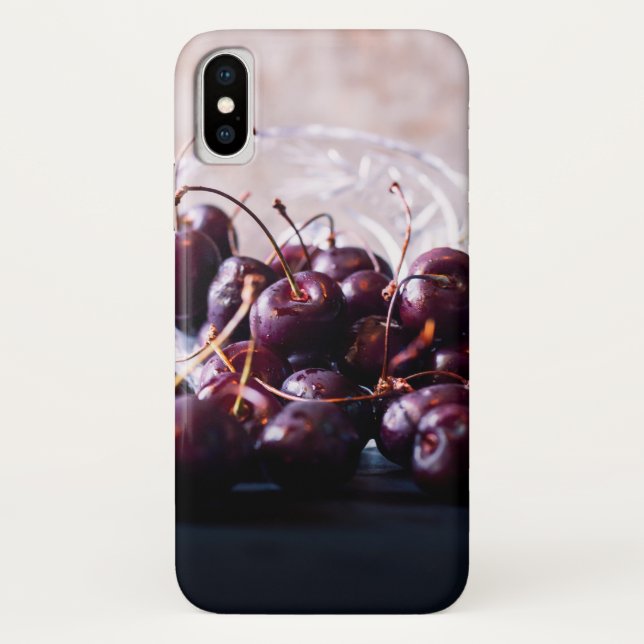 Fresh Red Cherries Photograph Case-Mate iPhone Case (Back)
