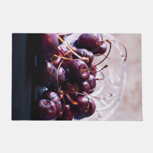 Fresh Red Cherries Photograph Doormat