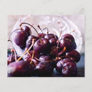 Fresh Red Cherries Photograph Flyer