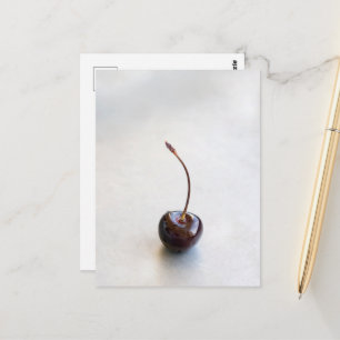Fresh Red Cherry Photography Postcard