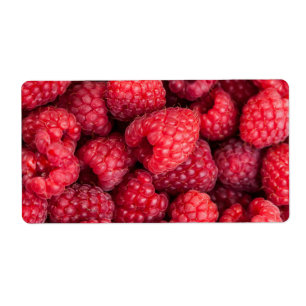 Fresh red raspberries