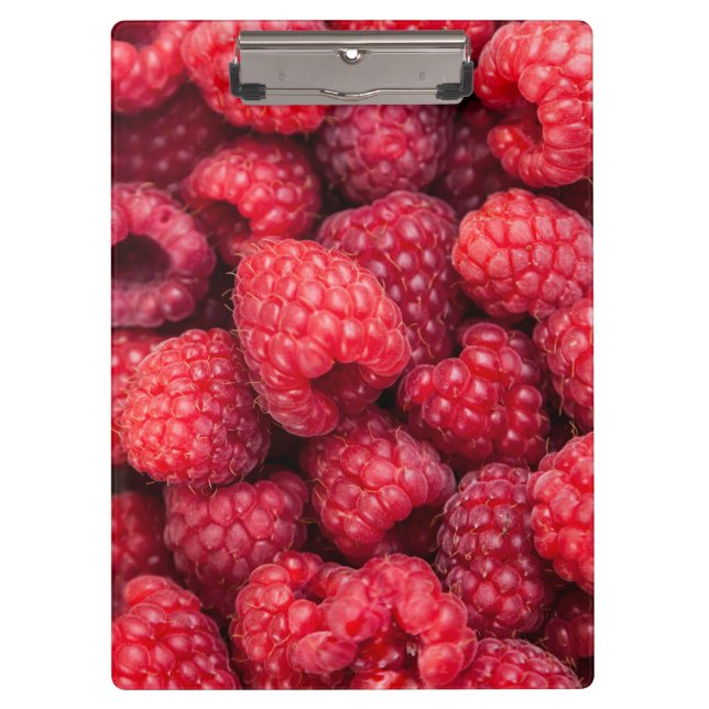 Fresh red raspberries clipboard (Front)