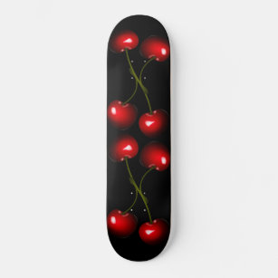 Fresh Red Sweet Cherry Skateboard - Your Colours
