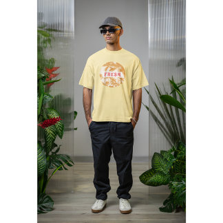 Fresh Retro Typography Aesthetic Palm Graphic T-Shirt