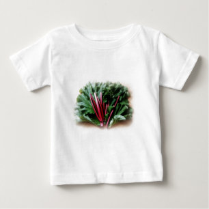 Fresh Rhubarb Stalks and Leaves Baby T-Shirt