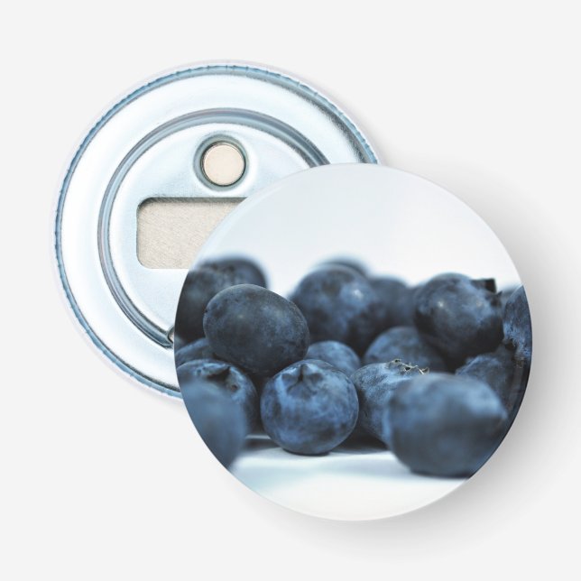Fresh Ripe Blueberries Bottle Opener (Front)