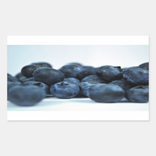 Fresh Ripe Blueberries Rectangular Sticker