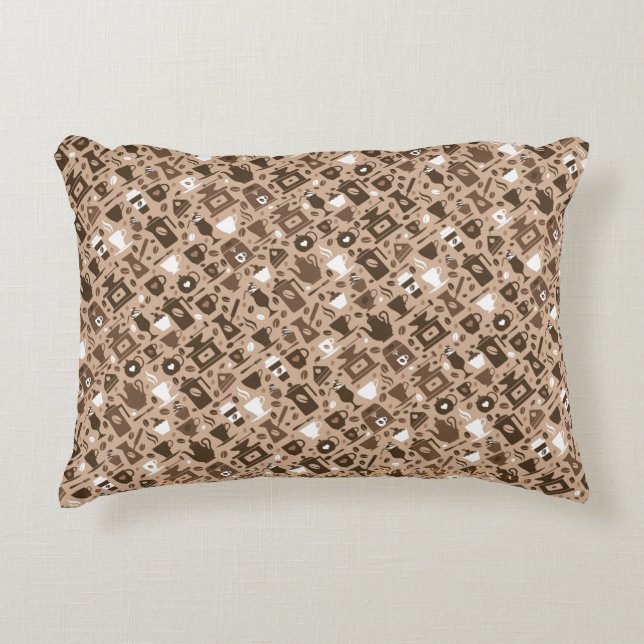 "Fresh Roasted Cafe" Decorative Cushion (Front)