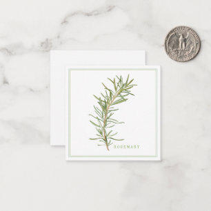 FRESH ROSEMARY 2.5" Square Flat Card