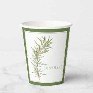 FRESH ROSEMARY Paper Cups - Green