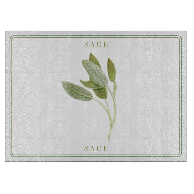FRESH SAGE 15x11 Cutting Board (Front)