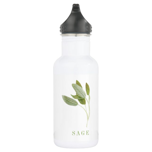FRESH SAGE 18oz Water Bottle (Right)