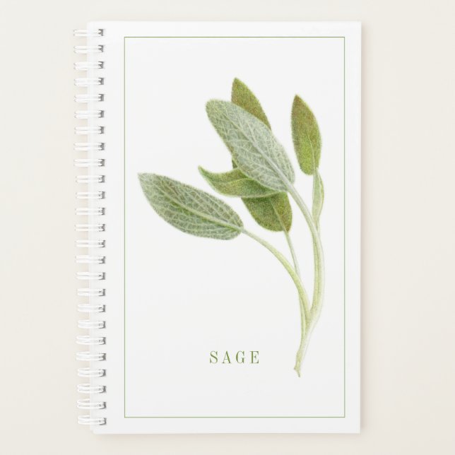 FRESH SAGE 5.5x8.5 Planner / Calendar (Front)