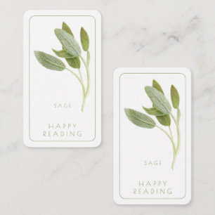 FRESH SAGE Bookmark - 3.5x2 Card + Text
