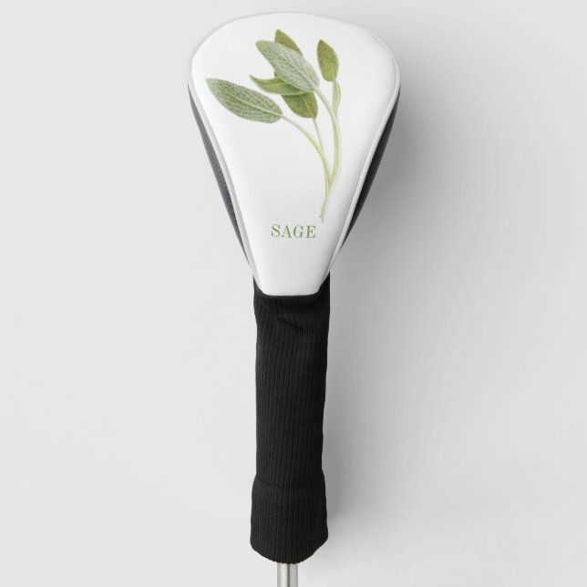 FRESH SAGE Golf Driver Cover + Text (Front)