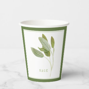 FRESH SAGE Paper Cups - Green