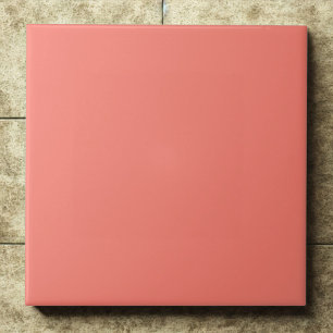 Fresh Salmon #fa8072 Vibrant Accent Ceramic Tile