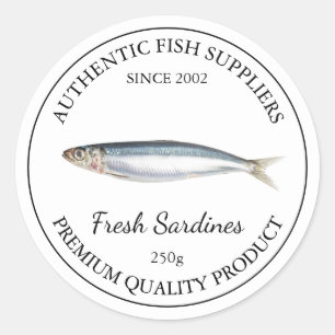 Fresh Sardines Packaging Label