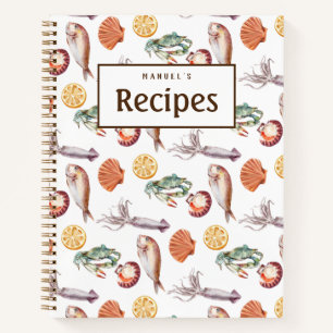 Fresh Seafood Customisable Recipe Book